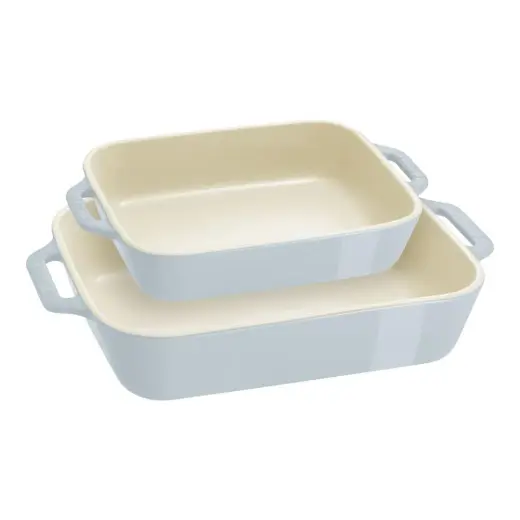 Staub Fırın Kabı Seti 2 Parça Açık Mavi