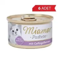 Miamor Pastete Yürek Etli Yetişkin Kedi Konservesi 85gr (6 Adet)
