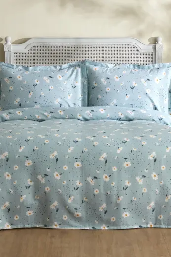 Karaca Home Daisy %100 Pamuk Çift Kişilik Pike Takımı Mint Pp 200.22.11.0409