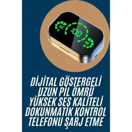 sbodurhome 2025 Model Bluetooth Kulaklık Telefon Şarj Edebilen Çağrı Cevaplama Dijital Göstergeli 2
