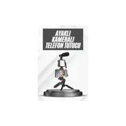 Renas Store Telefon Tutucu Mikrofonlu Işıklı Youtuber Video Kayıt 2