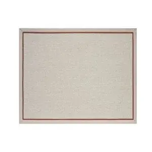 Vivense Çi̇ft Bordürlü Si̇sal Maki̇ne Halisi, Krem, 100x350
