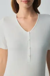 Ekru Pearl Hamile Lohusa Gecelik 3