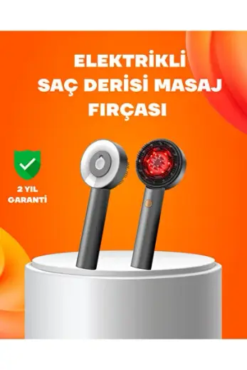 Kırmızı Işık Terapi Saç Derisi Masaj Tarağı, 3 Mod, Yağ Hazneli