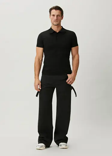 Alae Siyah Polo T-shirt