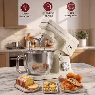 Yui M108 Easy Chef Stant Mikser - Beyaz - 1300 Watt