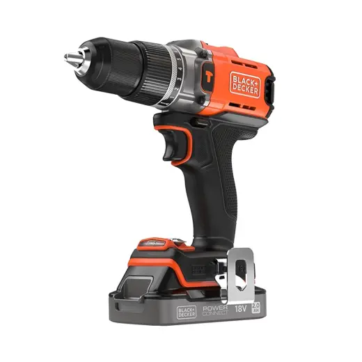 Black+Decker BCD383D1XK-QW 18V 2Ah Powerconnect Tek Akülü Darbeli Matkap