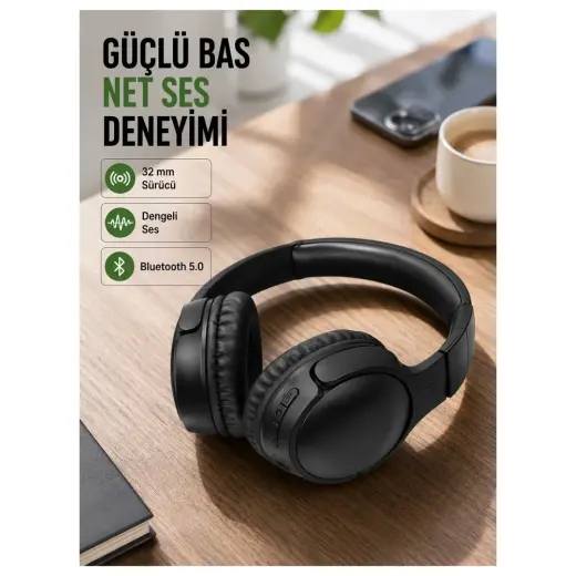 Aslanoğlu Store 18 Saat Pil Ömürlü Bluetooth Kulaklık