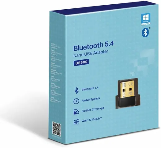 TP-Lınk UB500 Bluetooth 5.4 Nano USB Adaptör, PC Notebook Laptop İçin Mini Bluetooth V5.4 Dongle, Kulaklık Hoparlör Klavye Mouse Gamepad Bağlantı Adaptörü, Windows 11/10/8.1/8/7 Uyumlu Tak Çalıştır
