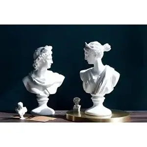 Vivense Artemi̇s & Apollo Büst Set Beyaz