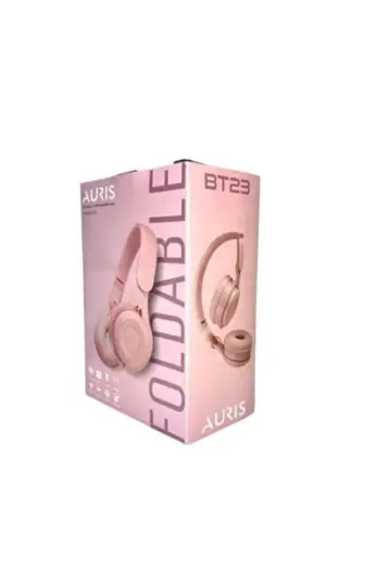 ARS-BT23 Katlanabilir Kafa Üstü Kablosuz Bluetooth Kulaklık Pembe