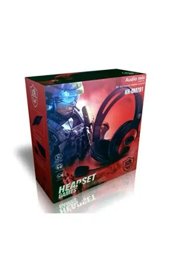 Kr-gm701 Oyuncu Kulaklığı Gaming Kulaklık 5d 9d Gaming Headset