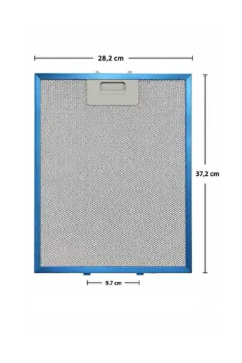 TEKA DEP60-5 Uyumlu Alüminyum Ankastre Aspiratör 28,2x37,2 Cm DEP60 davlumbaz Yağ Filtresi