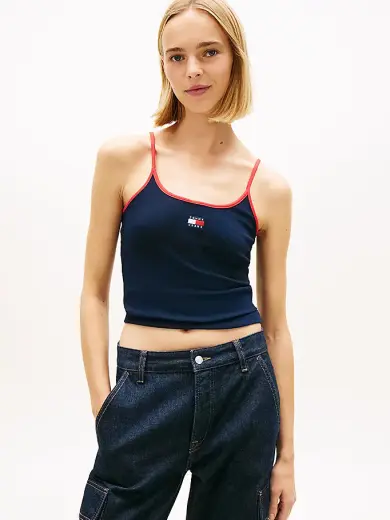 Kadın TJW Slim Badge Strap T-shirt