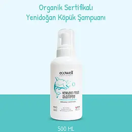 Ecowell Yeni Doğan Köpük Şampuan 500 ml 2