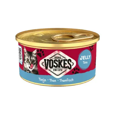 Voskes Jöle İçinde Ton Balıklı Yetişkin Kedi Konservesi 85gr