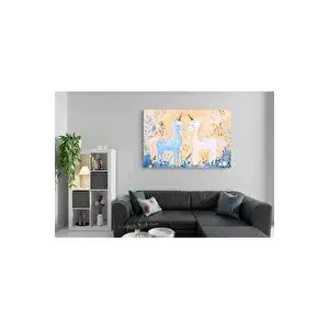 Mgi Design Estetik Bebek Odası Tablosu Vintage Etkili Kanvas Tablo Lüks Duvar Sanatı | Modern Duvar Dekoru | Salon, Yatak Odası Ve Ofis İçin | Sanatsal Ev Dekorasyonu 35x50 cm