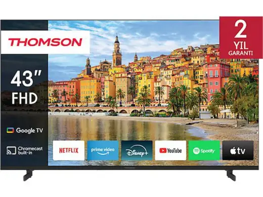 THOMSON 43FG2S14 43 inç 109 Ekran Uydu Alıcılı Google Smart FHD LED TV