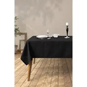 Denizli Concept Siyah Masa Örtüsü - Şık Ve Kullanışlı Masa Örtüsü - Grande