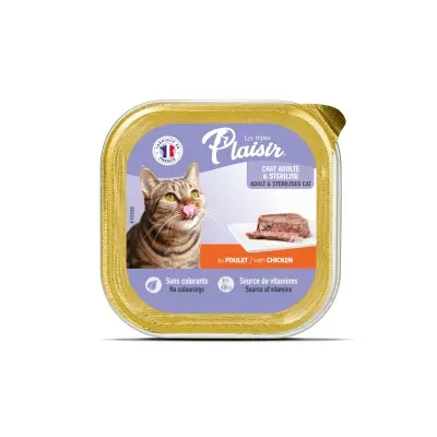 Plaisir Ezme Tavuklu Kısırlaştırılmış Kedi Konservesi 100gr