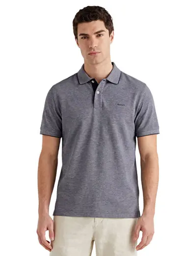 Lacivert Regular Fit Polo Yaka Kısa Kollu Erkek T-Shirt