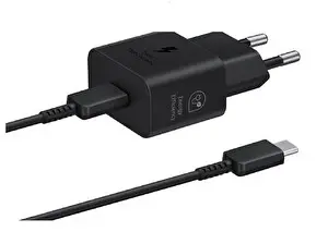 Samsung EP-TA800 25W Type-C Siyah Şarj Adaptörü ve Kablo (İthalatçı Garantili)