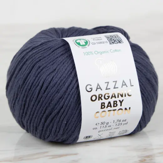 Gazzal Organic Baby Cotton Koyu Gri Bebek Yünü - 450