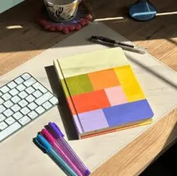 Eksen Çizgisiz Lüks Ciltli Notebook
