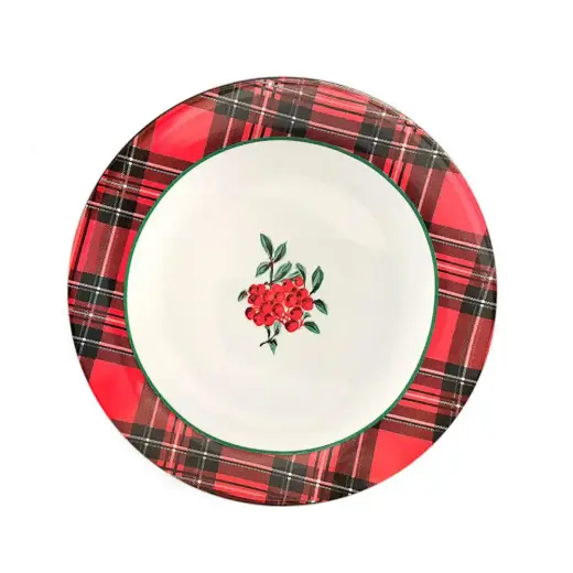 Fern&Co Red Berry Collection Porselen Yemek Tabağı