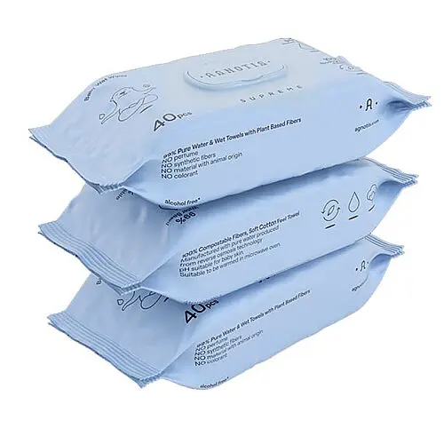 Agnotis Supreme Wet Wipes %99 Su İçeren Islak Mendil 40 Yaprak - 2'li Paket