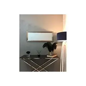 Vivense Mone Dresuar Aynasi, Gümüş Çerçeve, 40x105