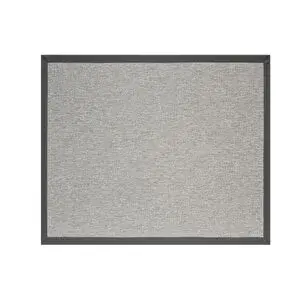 Vivense Bordürlü Hasir Dokulu Si̇sal Maki̇ne Halisi, Gri̇, 120x600