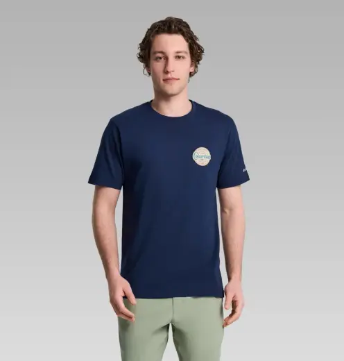 CSC Button Stamp Scripted Erkek Kısa Kollu T-Shirt