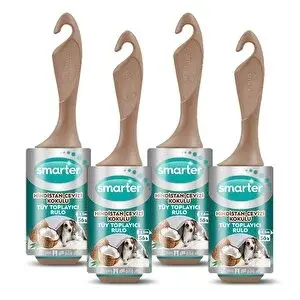 Smarter Hi̇ndi̇stan Cevi̇zi̇ Kokulu Tüy Toplayici Rulo 4 Lü Kedi̇ Köpek