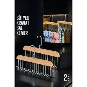 Cepahir Modacar Dolap İçi Askı 2 Adet Sütyen Şal Kravat Kemer Çanta