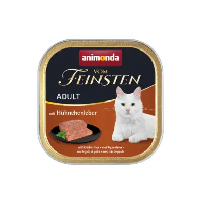 Animonda Vom Feinsten Tavuklu ve Ciğerli Yetişkin Kedi Konservesi 100gr