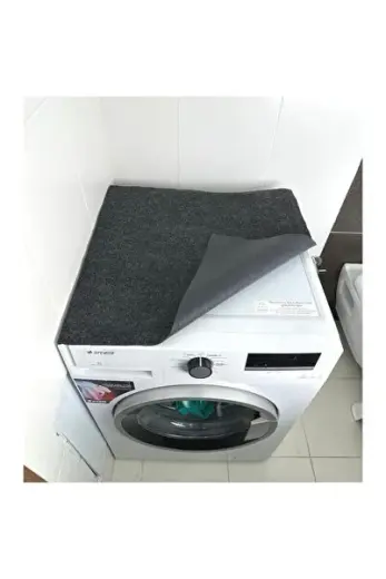 Çamaşır Makinası Örtüsü Koruma Matı Kaymaz Taban Sıvı Geçirmez Yıkanabilir