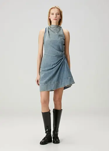 Mavi Mini Denim Elbise