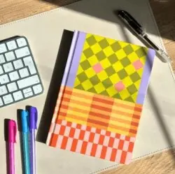 Denge Çizgili Lüks Ciltli Notebook