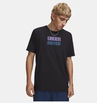 Erkek UA Block Logo Kısa Kollu T-Shirt