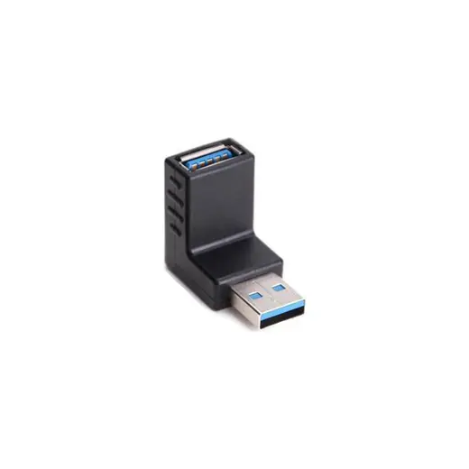 Wozlo USB 3.0 Uzatma Dirsek 90 Derece L Tipi Çevirici Dişi Erkek Dönüştürücü