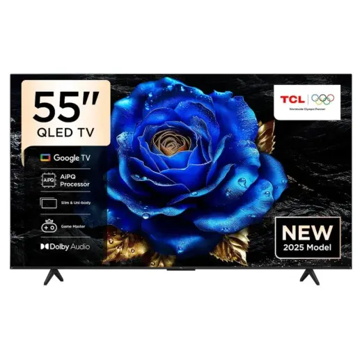 TCL 55T6C 55" 139 Ekran Uydu Alıcılı 4K Ultra HD QLED Google TV