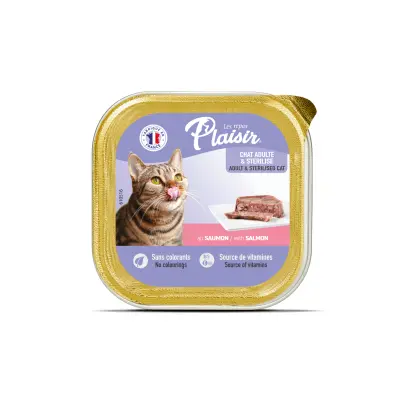Plaisir Ezme Somonlu Kısırlaştırılmış Kedi Konservesi 100gr