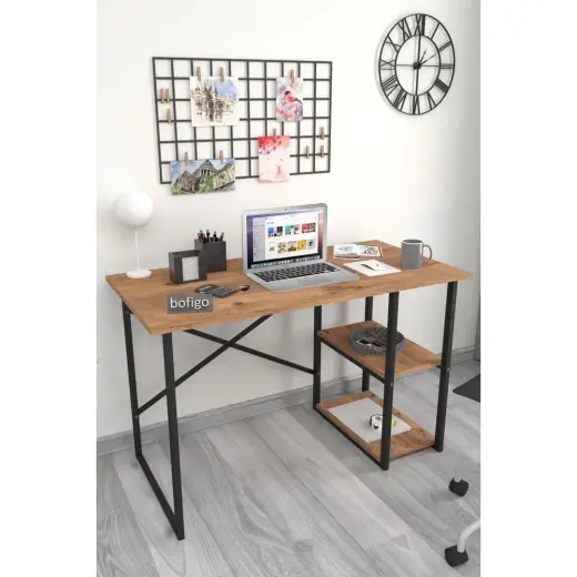Bofigo 2 Raflı Çalışma Masası 60X120 Cm Çam