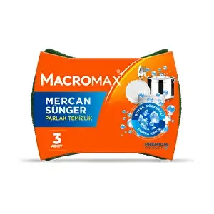 Macromax Mercan Sünger 3Lü