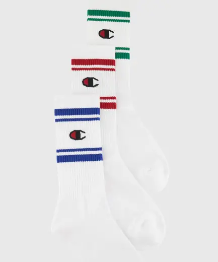 Champion Seasonal Crew Socks 3lü Paket