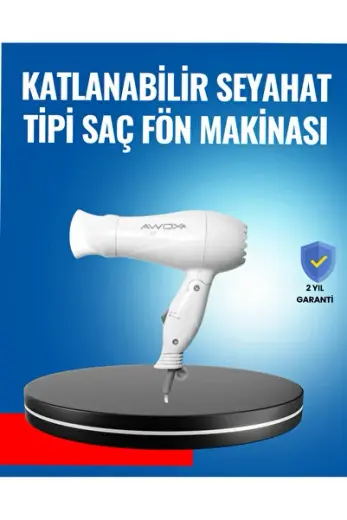 Çift Isı Ve Hız Ayarlı Katlanabilir Saç Kurutma Makinesi