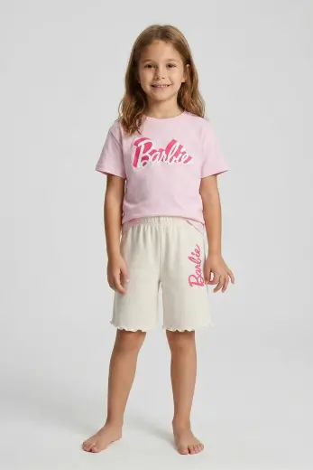 Barbie tişört ve şort takım