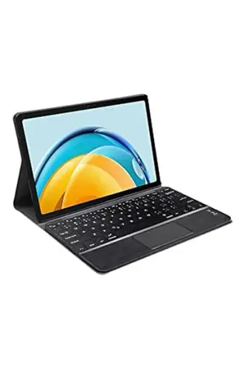 Samsung Tab S9 FE X510 10.9 inch Tablet Uyumlu Bluetooth Touchpad Klavye + Standlı Kılıf - BKK5