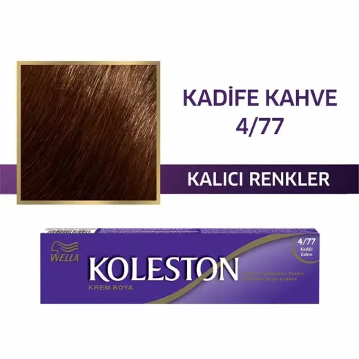 Wella Koleston Single Tüp Boya 4/77 Kadife Kahve